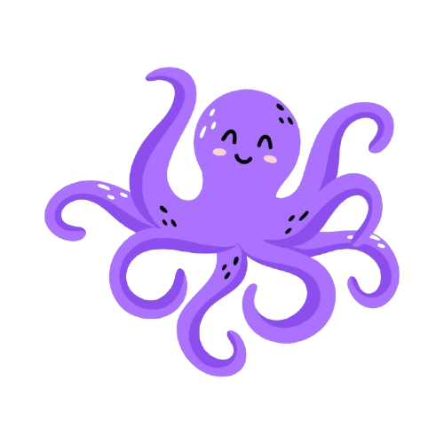 Logo Pieuvre Dumbo violette